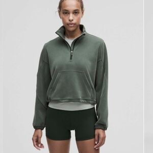 lululemon athletica Green Half-Zip Sweatshirt